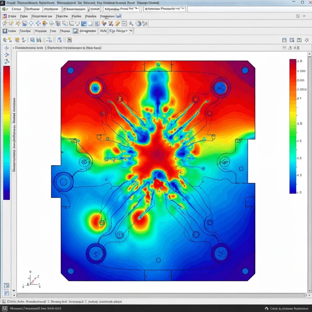 Moldflow simulation